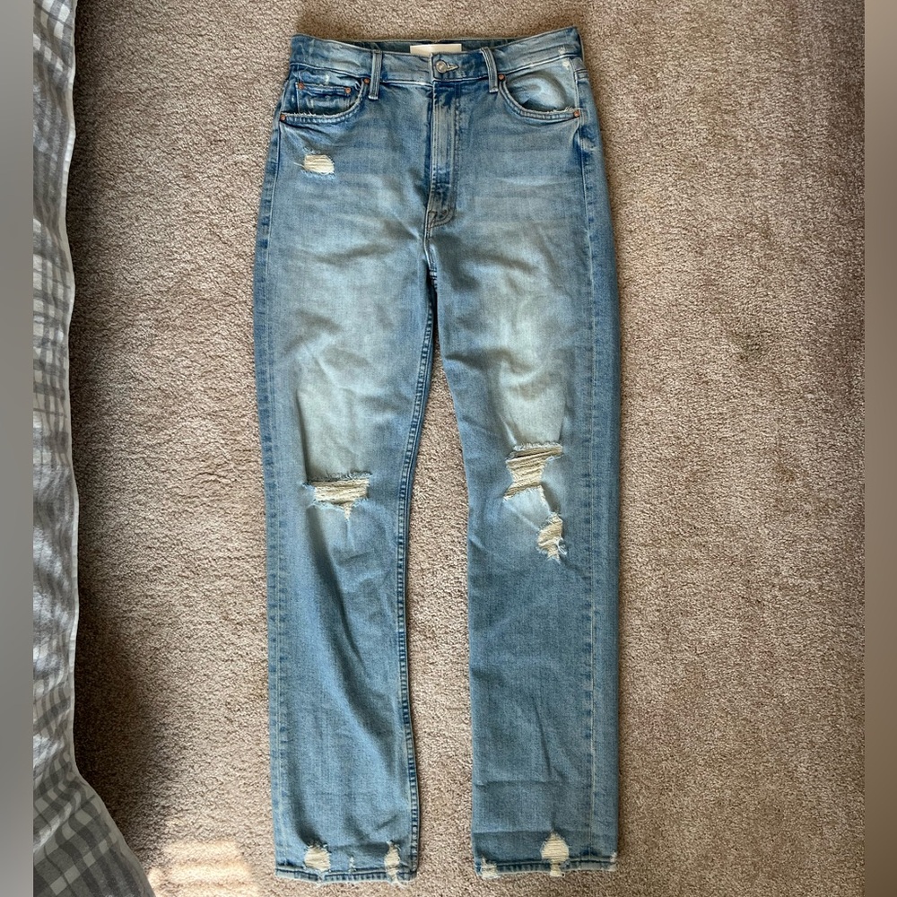 Mother High Waisted Rider Skimp Jeans